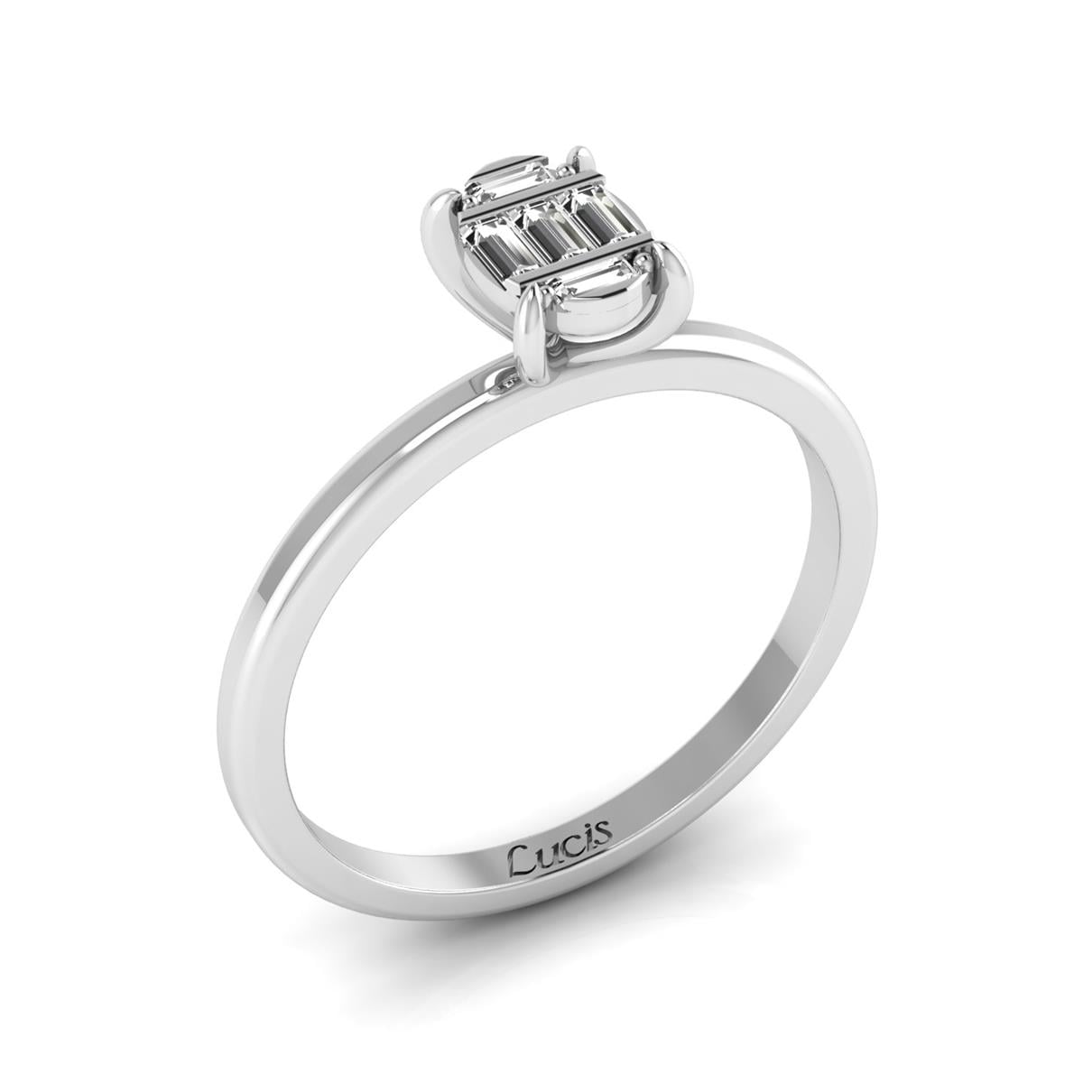 0.13 Karat Pırlanta Baget Yüzük L065907