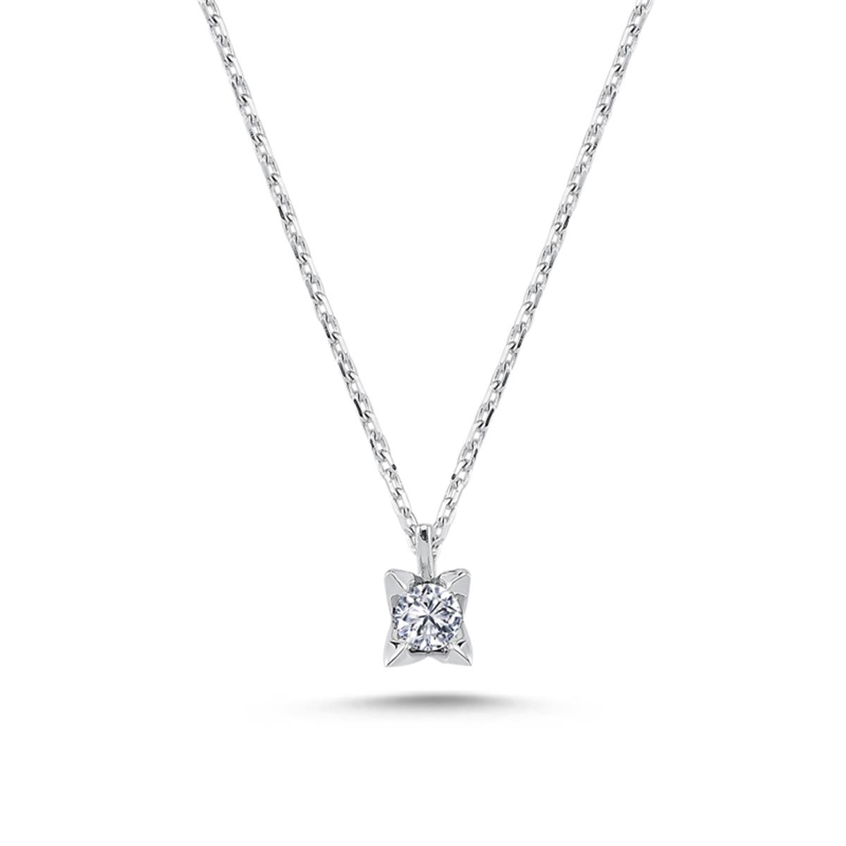 0.17 Karat Pırlanta Tektaş Kolye L056072