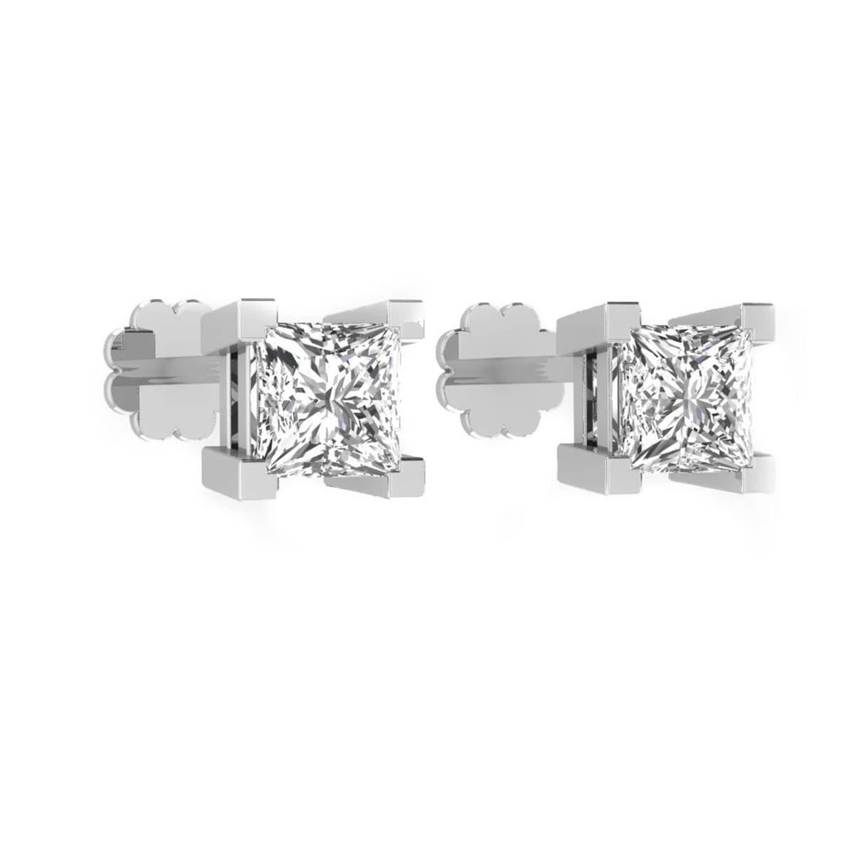 1.02 Karat Pırlanta Tektaş Küpe L062833