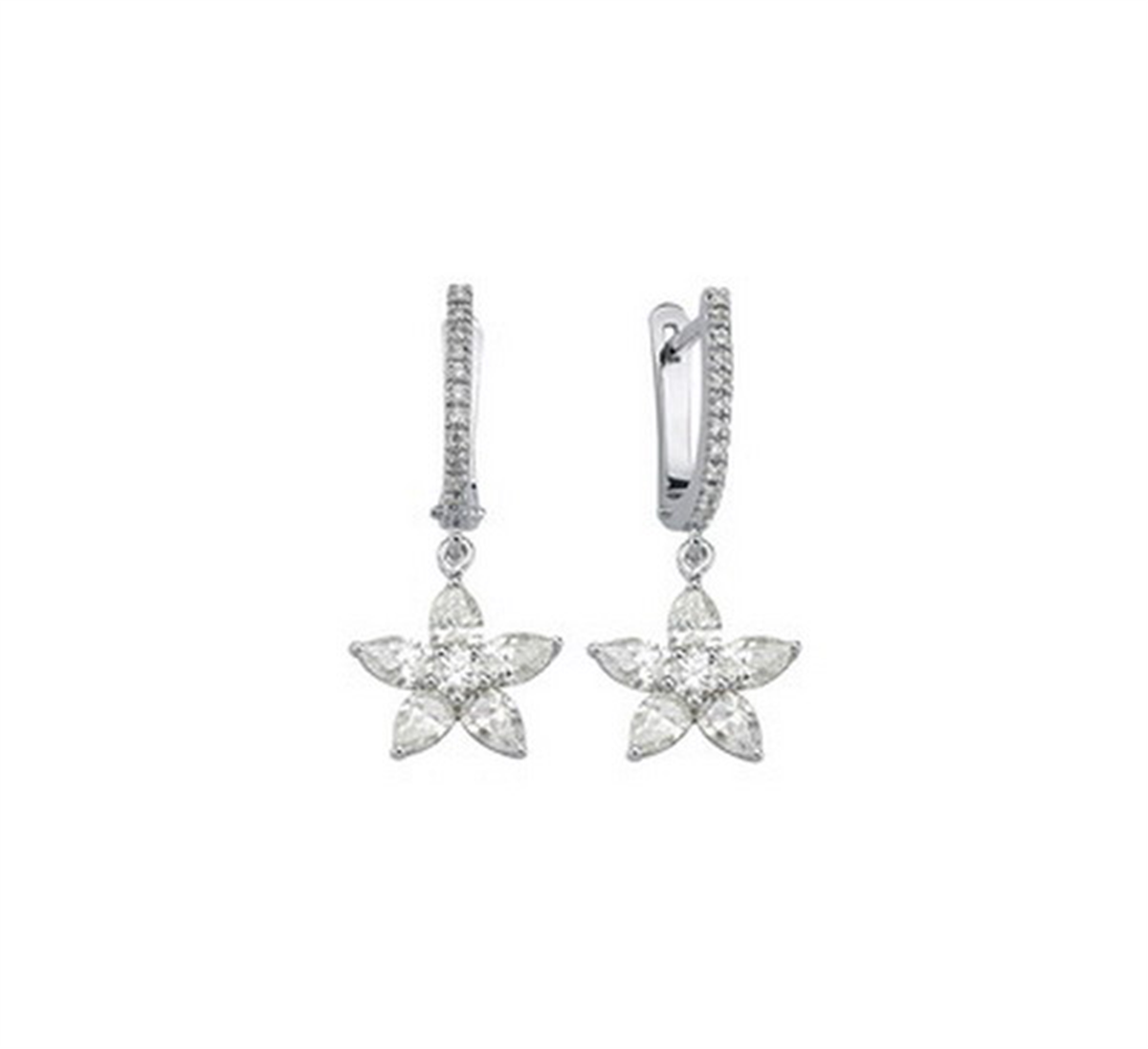 1.53 Karat Pırlanta Tasarım Küpe L063463