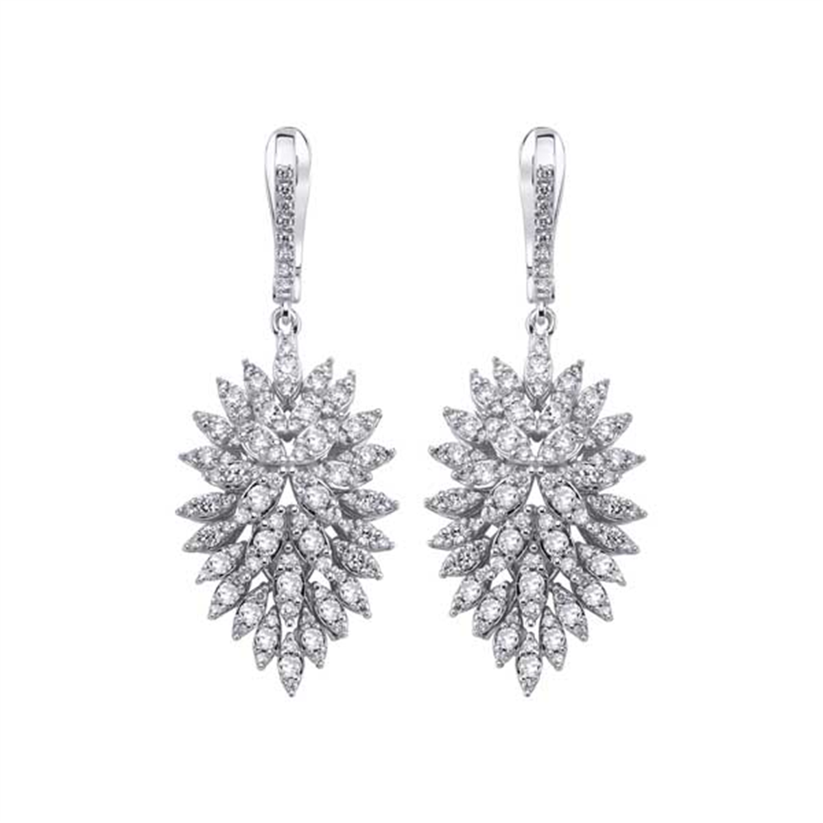 1.55 Karat Pırlanta Tasarım Küpe L063047