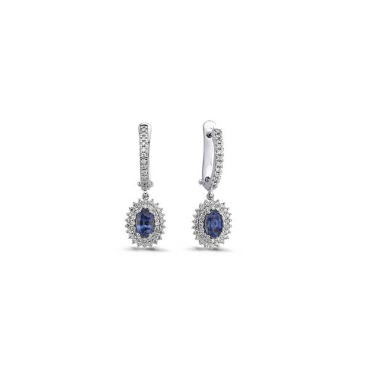 1.89 Karat Pırlanta Renkli Küpe L056532
