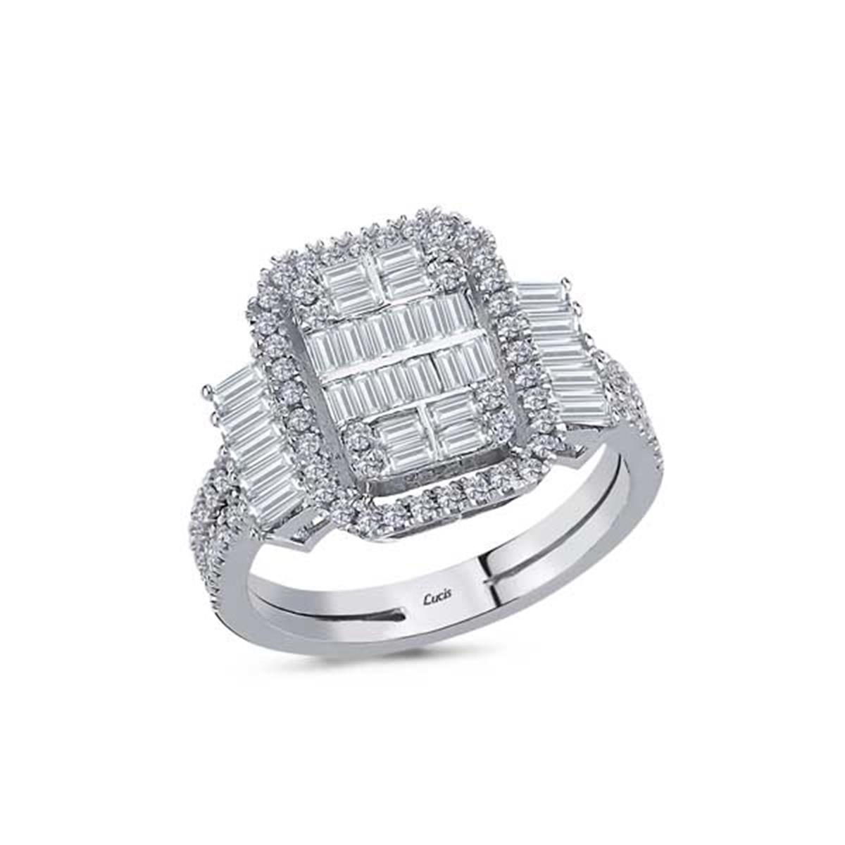 1.07 Karat Pırlanta Baget Yüzük L063956