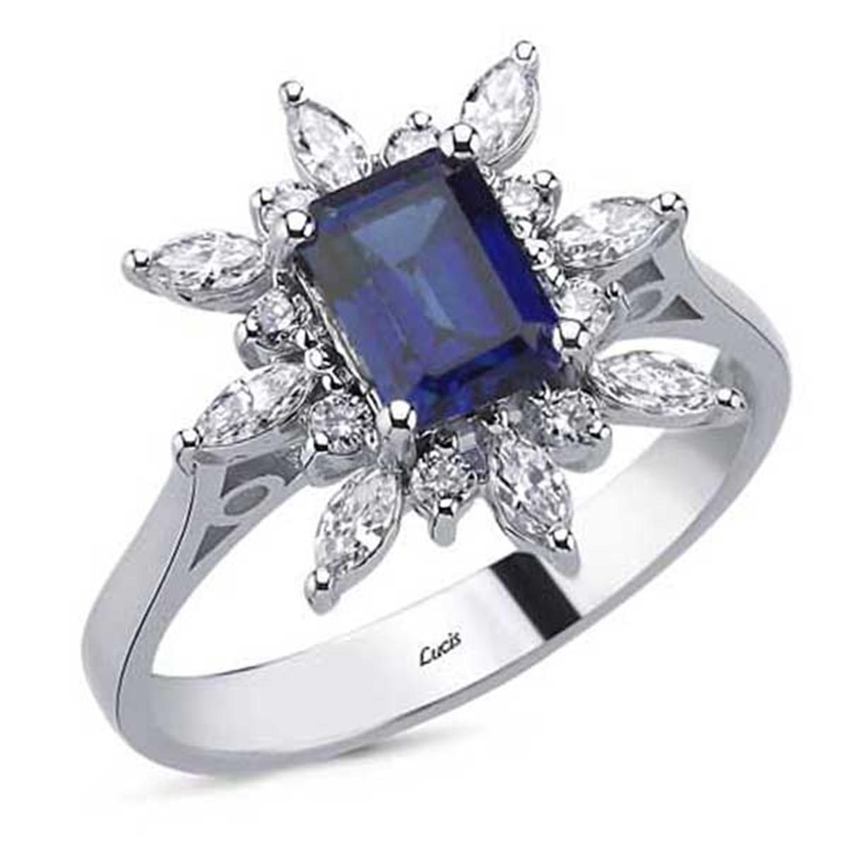 1.47 Karat Pırlanta Safir Yüzük L054366
