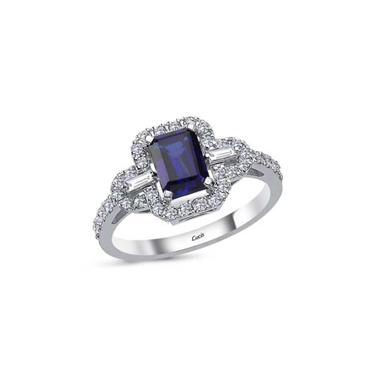 1.66 Karat Pırlanta Safir Yüzük L046603