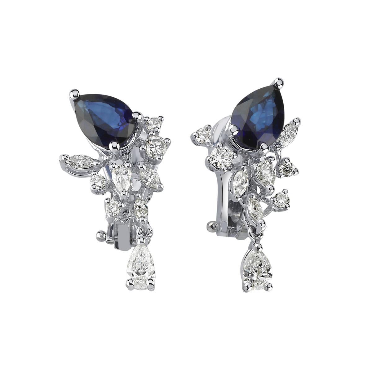 1.07 Karat Pırlanta Renkli Küpe L063656