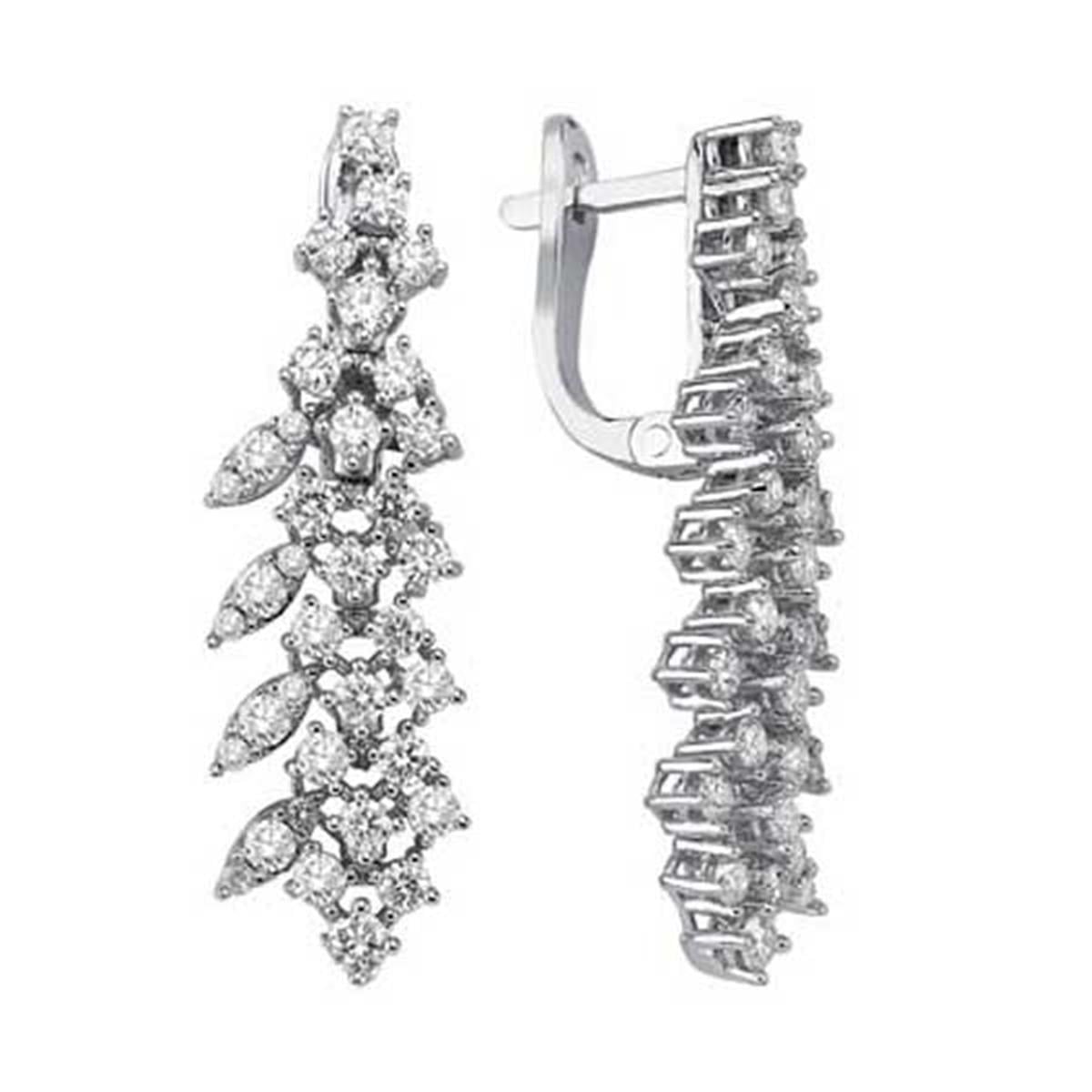 1.30 Karat Pırlanta Tasarım Küpe L062926