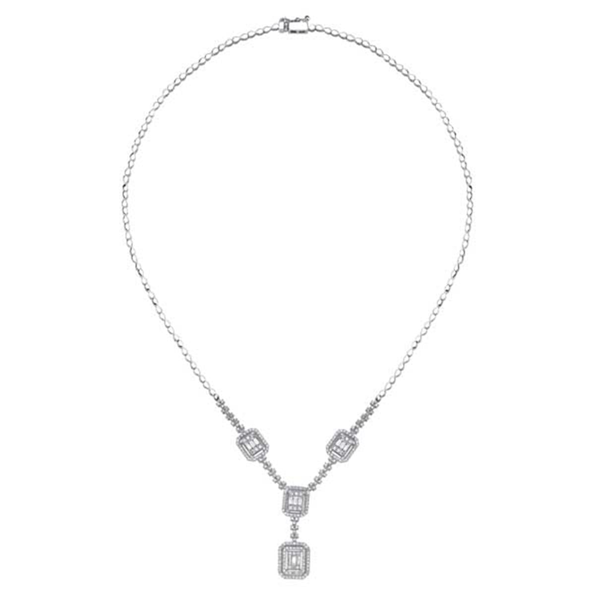 1.38 Karat Pırlanta Baget Gerdanlık L057829