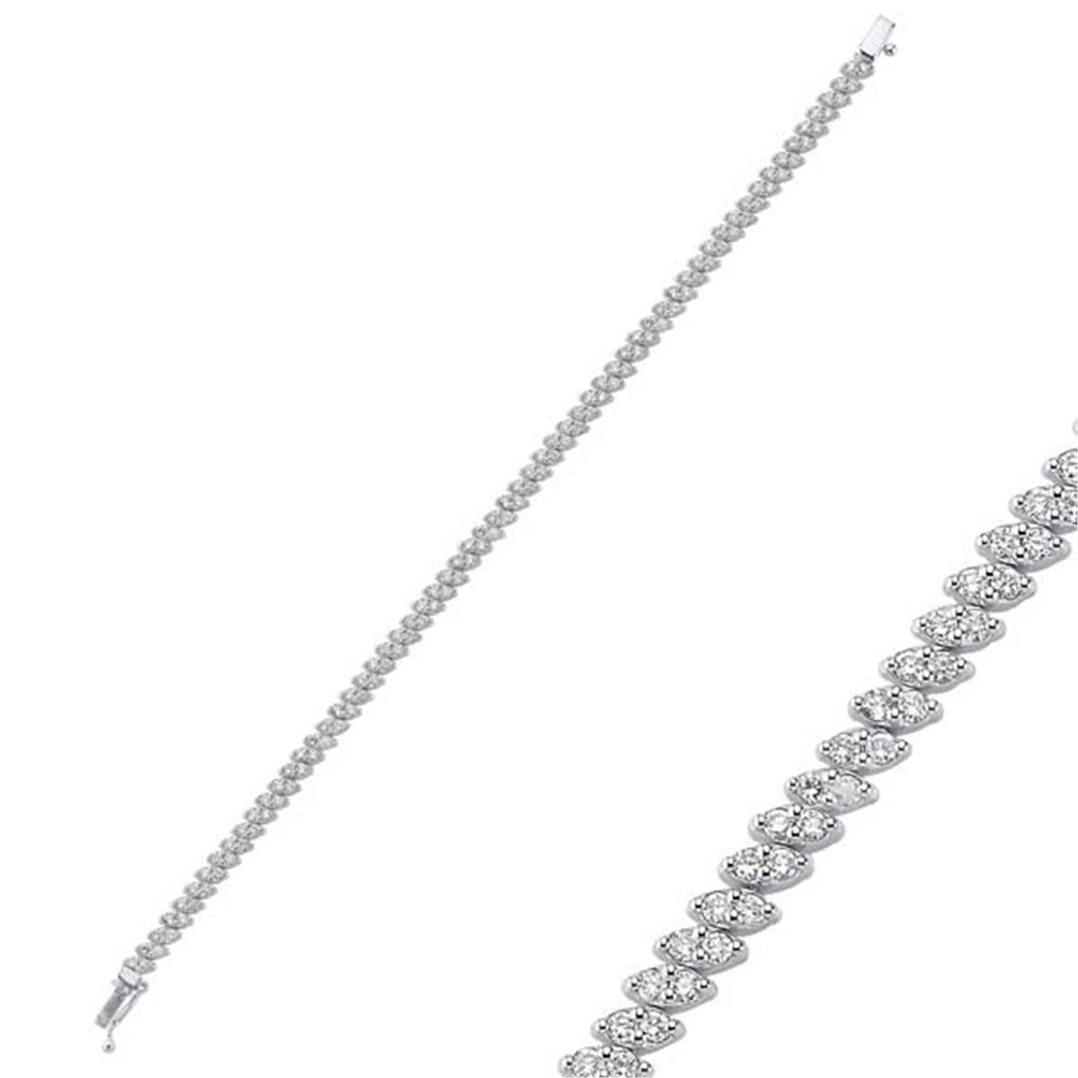 1.62 Karat Pırlanta Tasarım Bileklik L056235