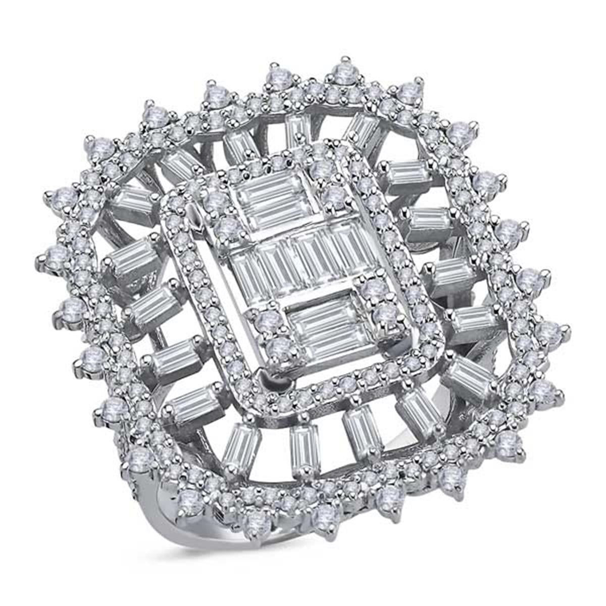 1.64 Karat Pırlanta Baget Yüzük L064149