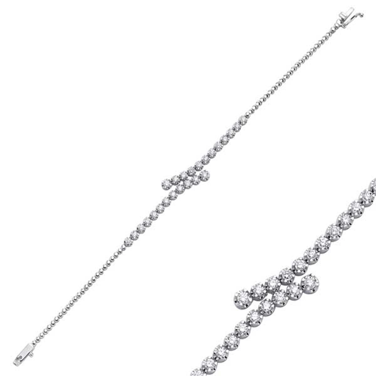 2.24 Karat Pırlanta Suyolu Bileklik L063004