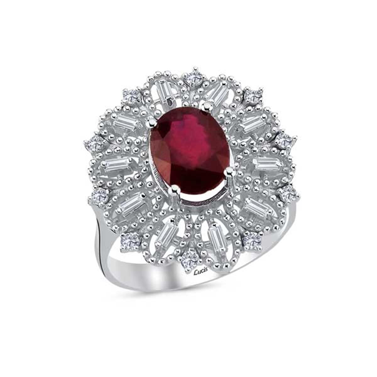 2.79 Karat Pırlanta Yakut Yüzük L053458