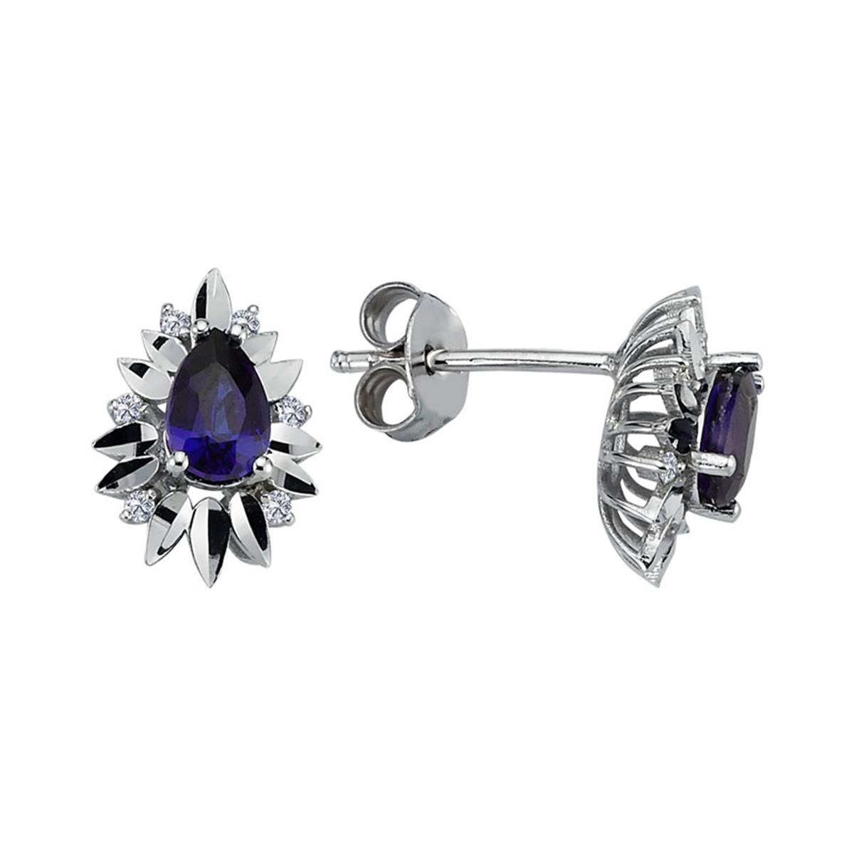 2.38 Karat Pırlanta Renkli Küpe L065416