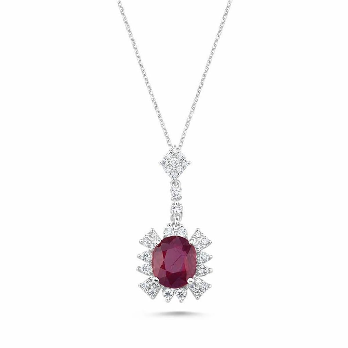 7.70 Karat Pırlanta Renkli Kolye L059476