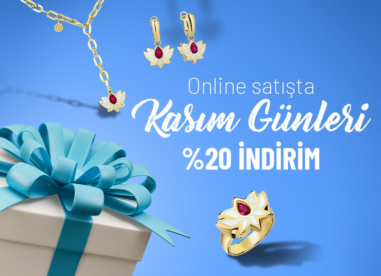 Kasım ayı boyunca altın takılarda %20 indirim fırsatı 
