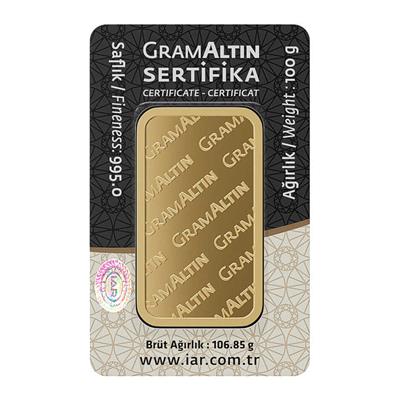 100gr 24 Ayar Gram Altın