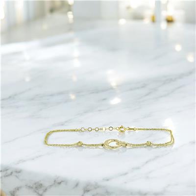 14 Ayar Altın Ayyıldız Bileklik  -  0201376