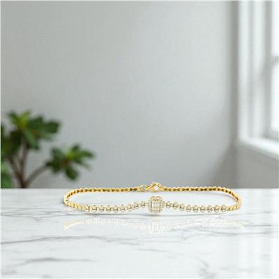 14 Ayar Altın Baget Bileklik  -  0196365