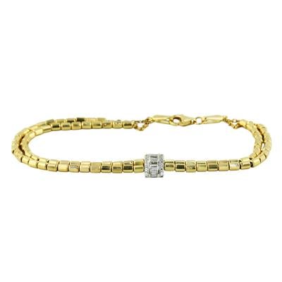 14 Ayar Altın Baget Bileklik  -  0199212