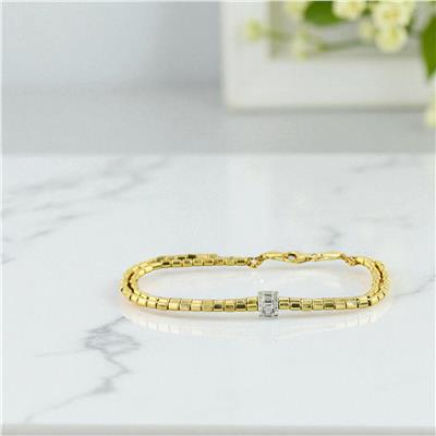 14 Ayar Altın Baget Bileklik  -  0199212