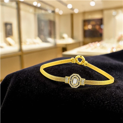 14 Ayar Altın Baget Bileklik  -  0206483