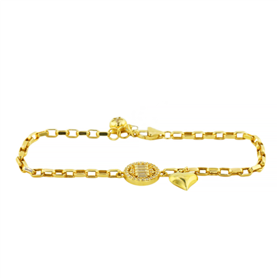 14 Ayar Altın Baget Bileklik  -  F006487
