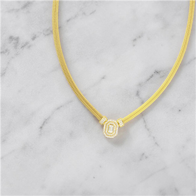 14 Ayar Altın Baget Gerdanlık  -  0206482