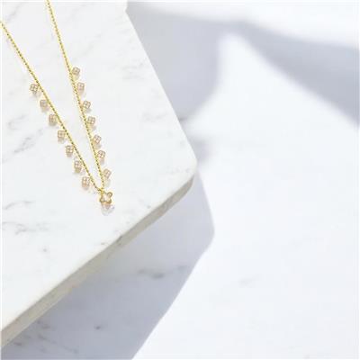 14 Ayar Altın Baget Kolye  -  0183056