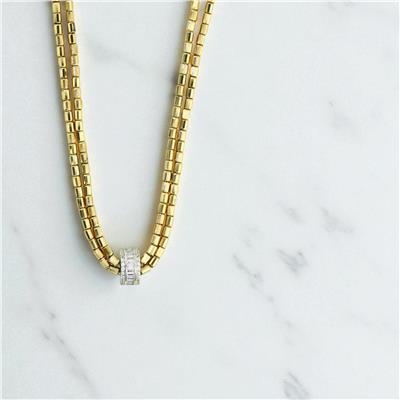 14 Ayar Altın Baget Kolye  -  0199211