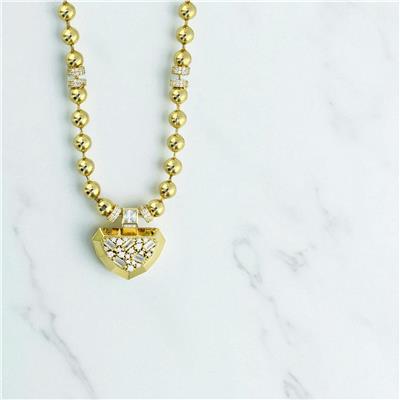 14 Ayar Altın Baget Kolye  -  0199526