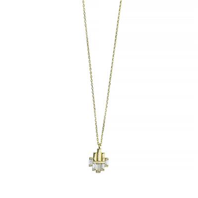 14 Ayar Altın Baget Kolye  -  0201271