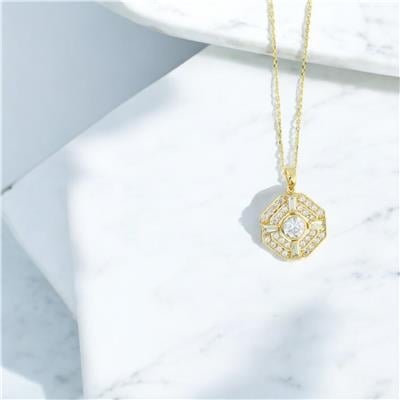 14 Ayar Altın Baget Kolye  -  0205078