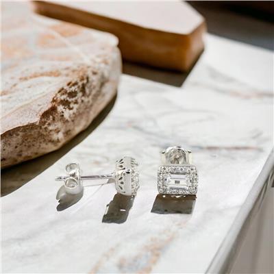 14 Ayar Altın Baget Küpe  -  0175533