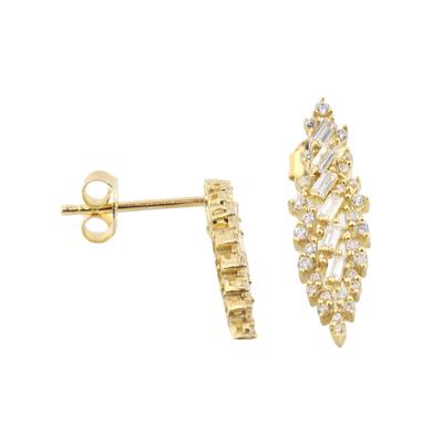 14 Ayar Altın Baget Küpe  -  0180837