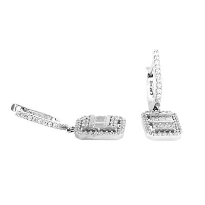 14 Ayar Altın Baget Küpe  -  0185023