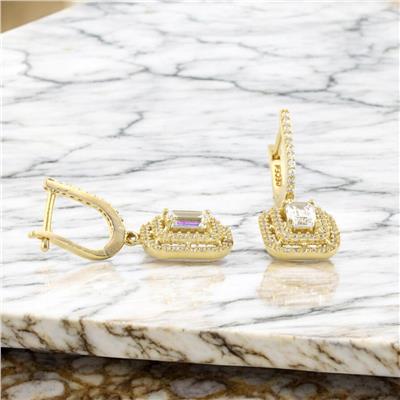 14 Ayar Altın Baget Küpe  -  0185038