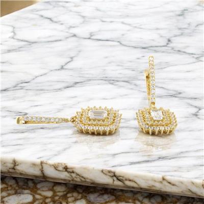 14 Ayar Altın Baget Küpe  -  0185050