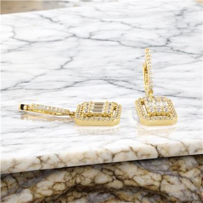 14 Ayar Altın Baget Küpe  -  0185062