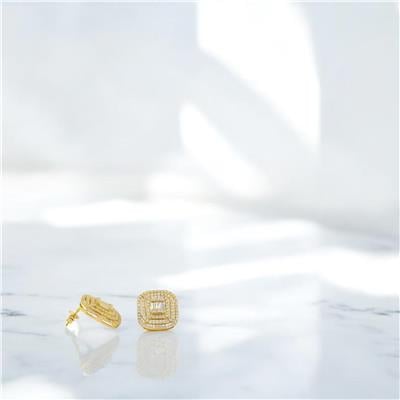 14 Ayar Altın Baget Küpe  -  0191652