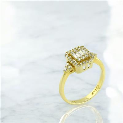 14 Ayar Altın Baget Yüzük  -  0198985