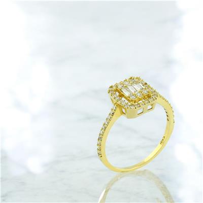 14 Ayar Altın Baget Yüzük  -  0198987