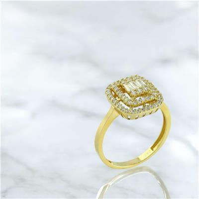 14 Ayar Altın Baget Yüzük  -  0198991