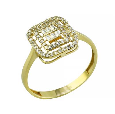 14 Ayar Altın Baget Yüzük  -  0199754