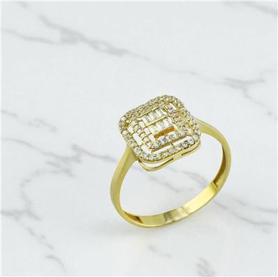 14 Ayar Altın Baget Yüzük  -  0199754