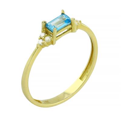 14 Ayar Altın Baget Yüzük  -  0201344