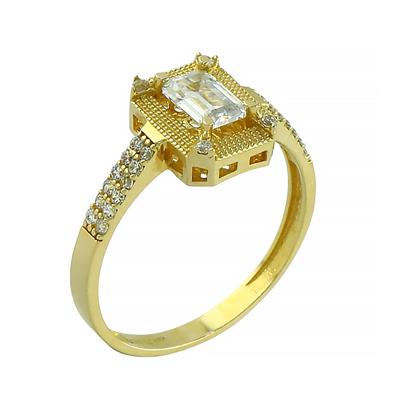 14 Ayar Altın Baget Yüzük  -  0202353