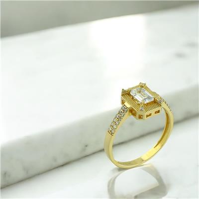 14 Ayar Altın Baget Yüzük  -  0202353