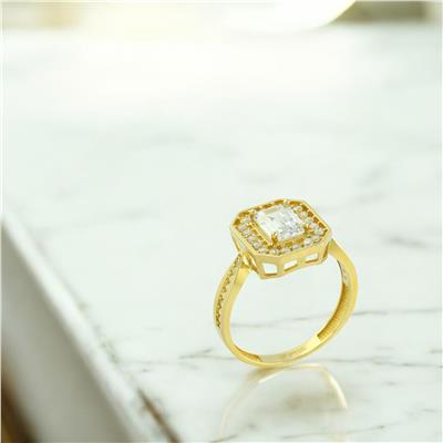 14 Ayar Altın Baget Yüzük  -  0205127