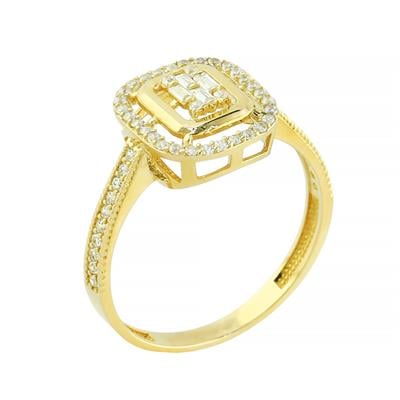 14 Ayar Altın Baget Yüzük  -  0205130