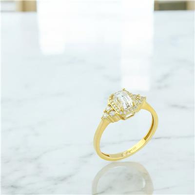 14 Ayar Altın Baget Yüzük  -  0205131